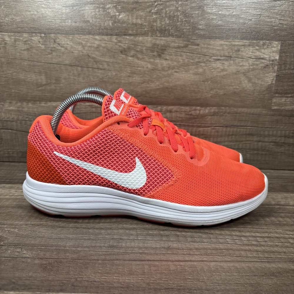 Nike Revolution 3 Orange Pink Womens US Size 9.5 EUR 41 819303-800 Running Shoes
